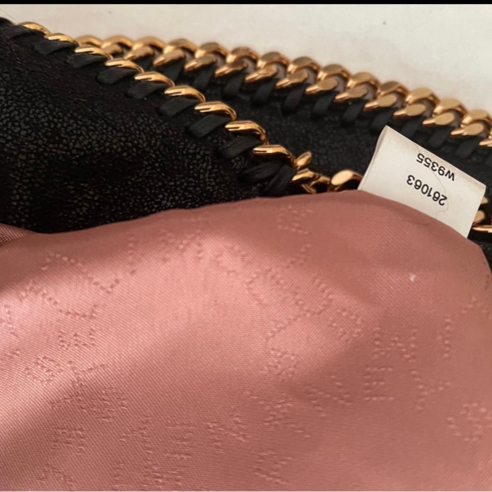 SOLD Stella McCartney black Falabella tote with golden chains - Picture 8 of 11